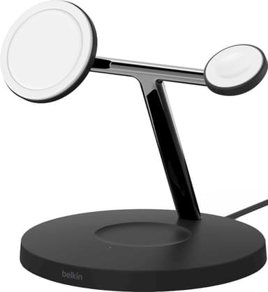 Belkin Boost Charge Pro 3-i-1 trådløs oplader med MagSafe 15W (sort)