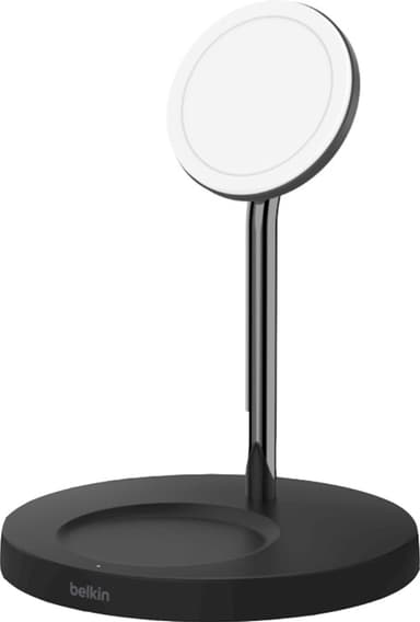 Belkin Boost Charge Pro 2-i-1 trådløs oplader med MagSafe 15W (sort)