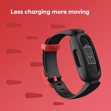 Fitbit Ace 3 aktivitetstracker til børn (sort/rød)