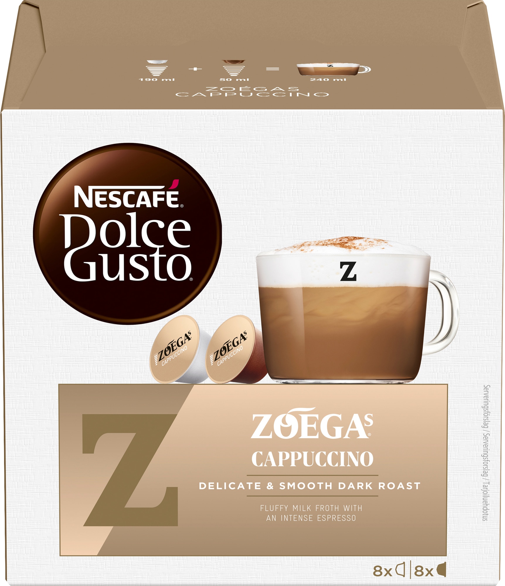 NESCAFÃÂ® Dolce GustoÂ® Zoégas Cappuccino kaffekapsler 12468855 thumbnail