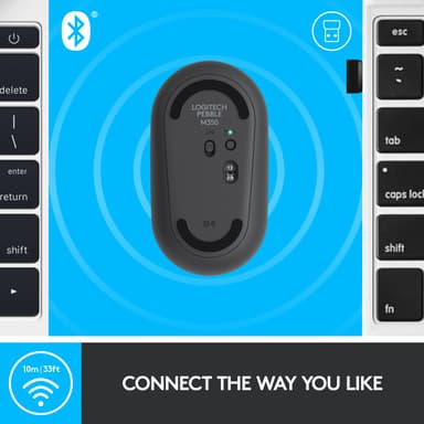 Logitech Pebble M350 trådløs mus (graphite)