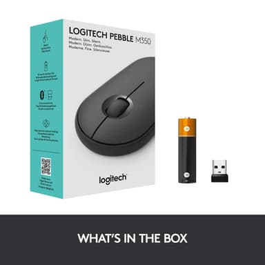 Logitech Pebble M350 trådløs mus (graphite)
