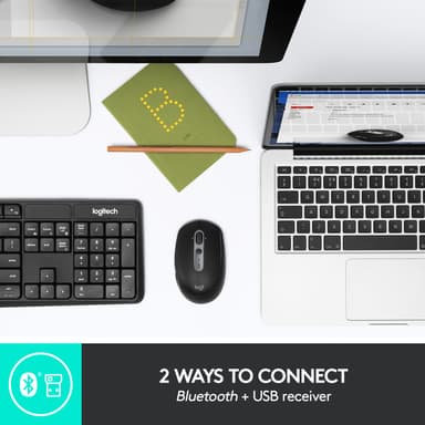 Logitech M590 Multi-Device Silent trådløs mus (sort)