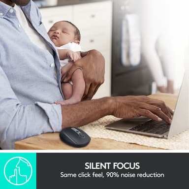 Logitech M590 Multi-Device Silent trådløs mus (sort)