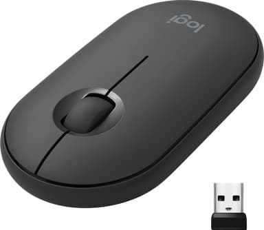 Logitech Pebble M350 trådløs mus (graphite)