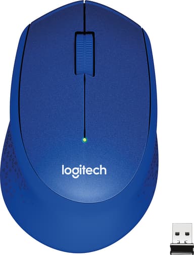 Logitech M330 Silent Plus trådløs mus - blå