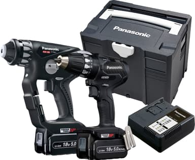 Panasonic EYC250LJ2G 18V borehammer +borepakke thumbnail