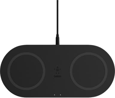 Belkin Boost Charge Qi dobbelt trådløs oplader 10W (sort)