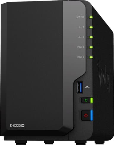 Synology DiskStation DS220+ 2-Bay, personligt NAS-system