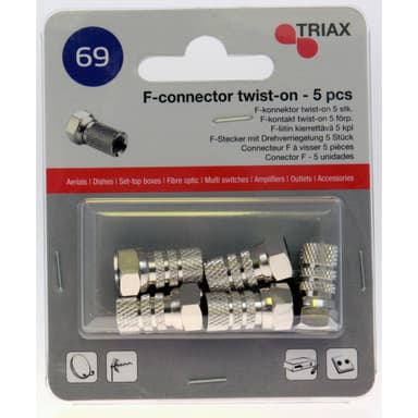 Triax satellite F-forbinder (5 stk)