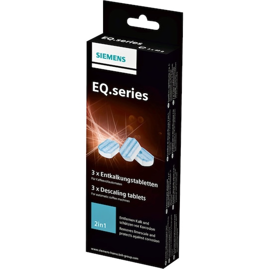 Siemens Espresso EQ Series afkalkningstabs TZ80002N
