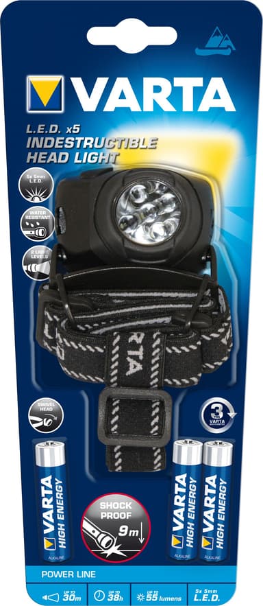 Varta 5x LED Indestructible pandelampe 3AAA