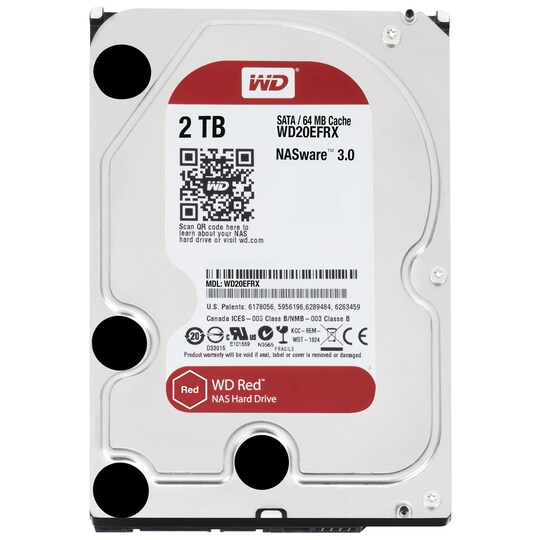 WD Desktop Red 3,5" intern harddisk til NAS - 2 TB