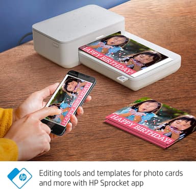 HP Sprocket Studio smartphone-printer (hvid)