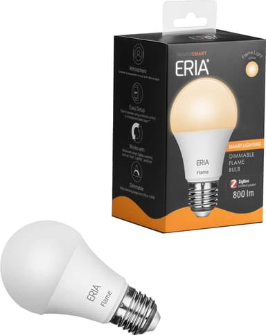 ADUROSMART ERIA E27 Flame Bulb 2200k Gulligt lys Zigbee