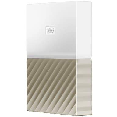 WD My Passport Ultra 4 TB ekstern HDD (hvid/guld)