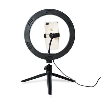 Selfie 20 cm med stativ, fjernbetjening og mobilholder