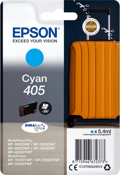 Epson 405 cyan blækpatron C13T05G24020