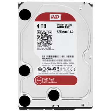 WD Desktop Red 3,5" intern HDD til NAS (4 TB)