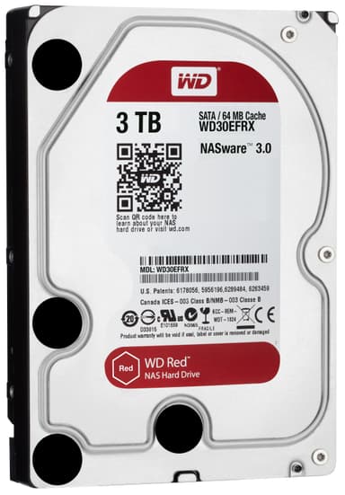 WD Desktop Red 3,5" intern harddisk til NAS - 3 TB