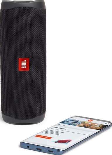 JBL Flip 5 bærbar trådløs højttaler (sort)