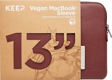 KEEP Apple Peel 13" sleeve til MacBook (rød)