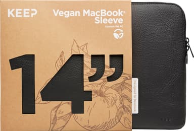 KEEP Apple Peel 14" sleeve til bærbar computer (sort)