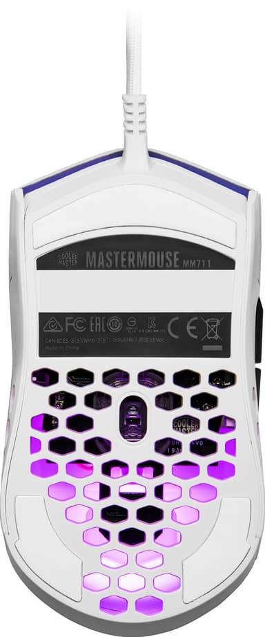 Cooler Master MM711 gaming mus (matte white)