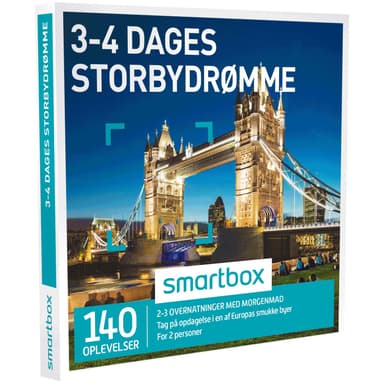 Smartbox gavekort - 3-4 dages storbydrømme