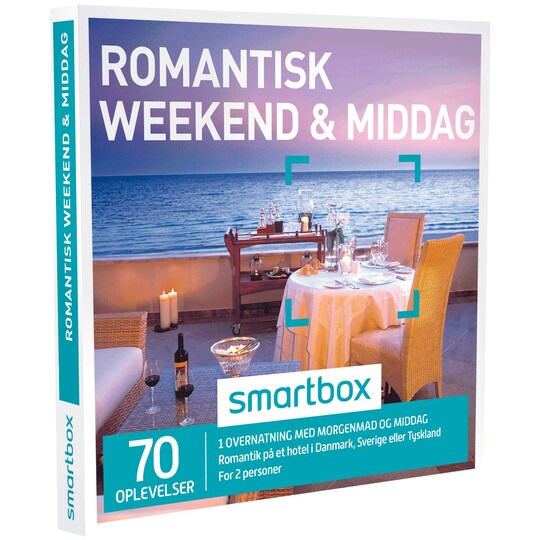 Smartbox gavekort - Romantisk weekend og middag