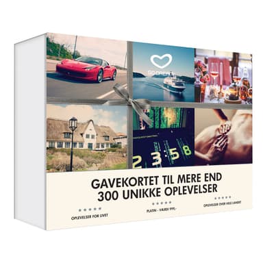 GoDream gavekort - Oplevelsesgavekort platin