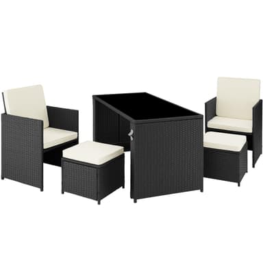 Polyrattan havemøbelsæt Palermo - sort