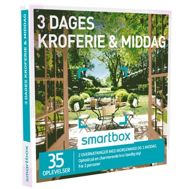 Smartbox gavekort - 3 dages kroferie & middag