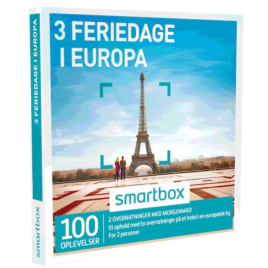 Smartbox gavekort - 3 feriedage i Europa