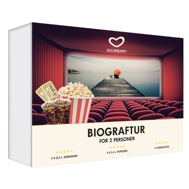 GoDream gavekort - Biograftur for 2