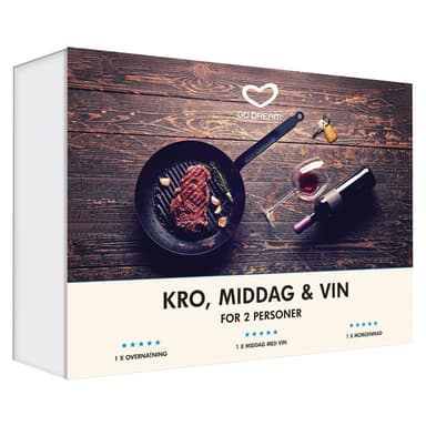 GoDream gavekort - Kro, middag og vin
