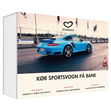 GoDream gavekort - Kør selv sportsvogn på bane