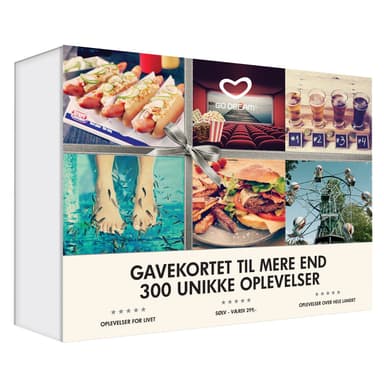 GoDream gavekort - Oplevelsesgavekort sølv