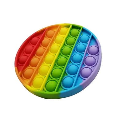 Fidget Pop It - Rund Regnbue