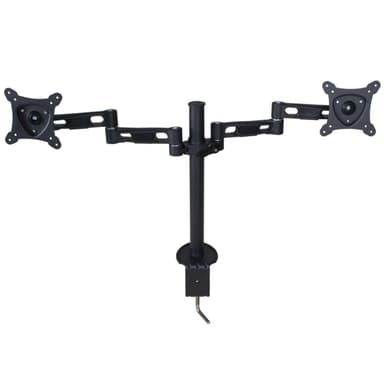 Dobbelt skærmholder til bord 25-66 cm (10-26 tommer) VESA 100 x 100 - sort