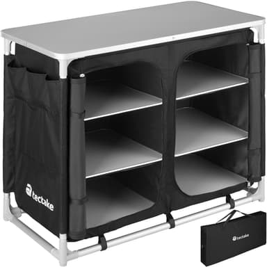 Campingskab 97x47,5x78cm - sort