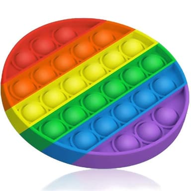 Fidget Pop It - Rund Regnbue