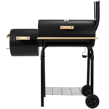 Grill med termometer - sort
