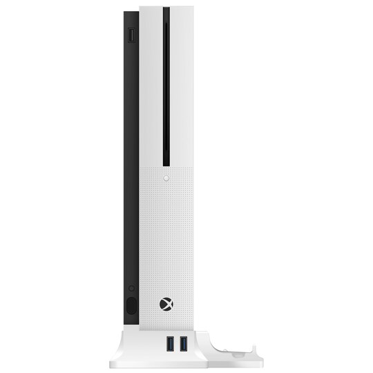 Piranha Xbox One S stander med opladning - hvid