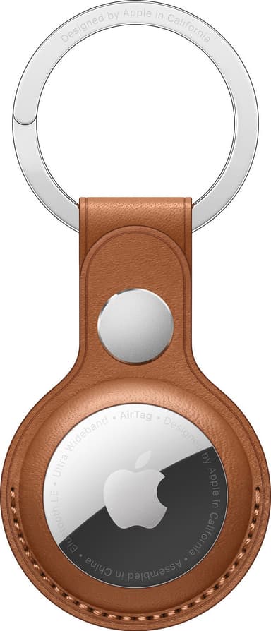 AirTag lædernøglering (saddle brown)