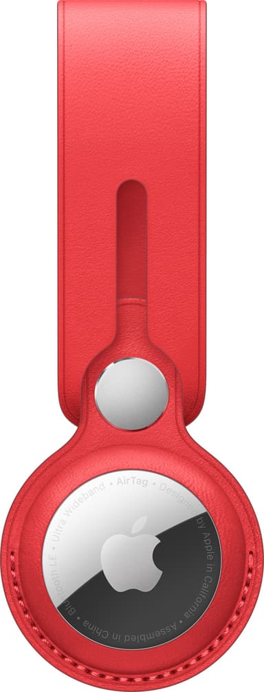 AirTag læder-strop (rød)
