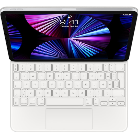 Apple Magic Keyboard til iPad Air eller Pro 11" (hvid) (DK)