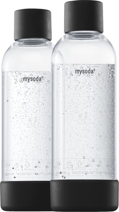 MySoda flaske M2PB10F-B (2-pakke, sort)