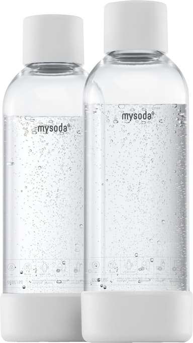 MySoda flaske M2PB10F-W (2-pakke, hvid)