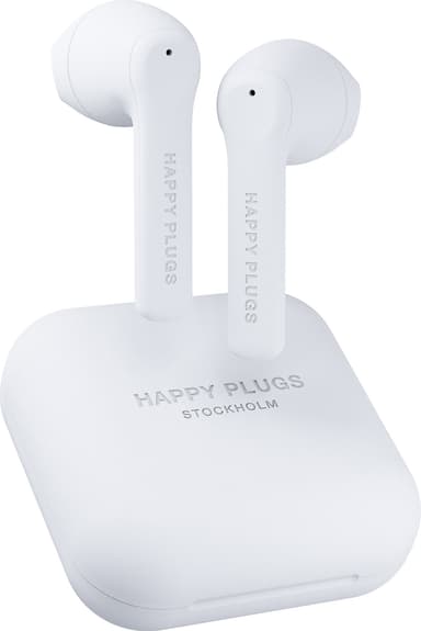 Happy Plugs Air 1 GO true wireless in-ear høretelefoner (hvid)